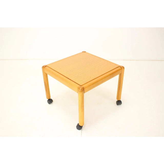 This is made in Czechoslovakia It is made from wood. It is in the original state and is manufactured by TON. The top plate...