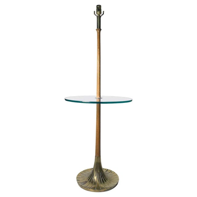 Brass Vintage Mid-Century Modern Waterfall Floor Lamp by Laurel For Sale - Image 8 of 8