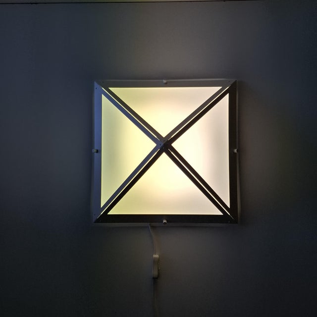 Pyramid-Shaped Wall Light from Glashütte Limburg, 1970s For Sale - Image 15 of 17
