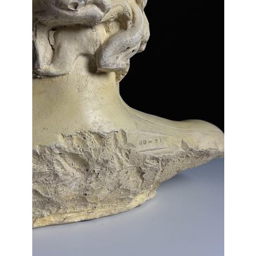 Sculpture Materials Apollo Bust in Concrete For Sale - Image 7 of 12