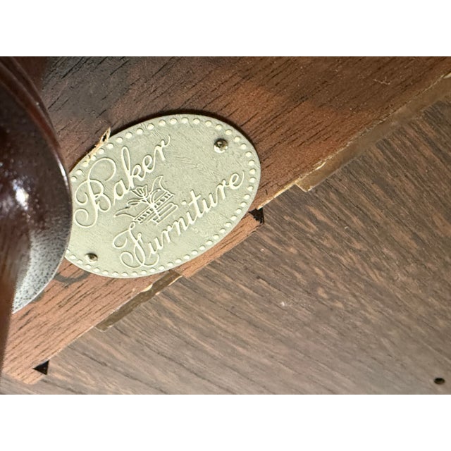 Baker Furniture Tilt Top Satin Wood Side Table For Sale In San Francisco - Image 6 of 12