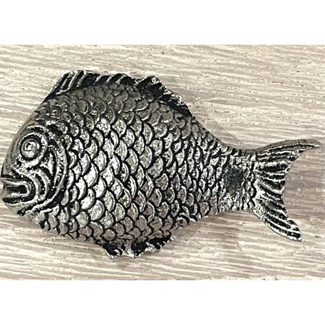 Vintage GUCCI silver fish bottle opener. From the 1980’s. Great detailing in the fins. Made in Italy. Makers mark on back.