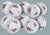 Set of 10 Mid Century Royal Sealy “Pompadour Rose” Plates – 7½” Charming set of ten vintage Royal Sealy plates in the...