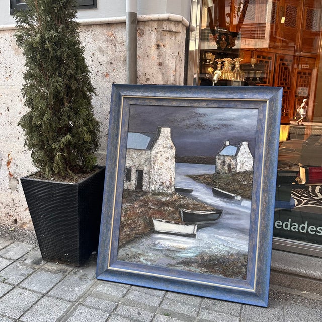 Ronald, Evening in Brittany, 1980s, Oil Painting on Canvas, Framed For Sale - Image 3 of 18