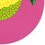 Circle Pink Lemon - Vibrant Abstract Fruit Still Life Painting on Panel - Original Artwork by Will Beger For Sale In Los Angeles - Image 6 of 9
