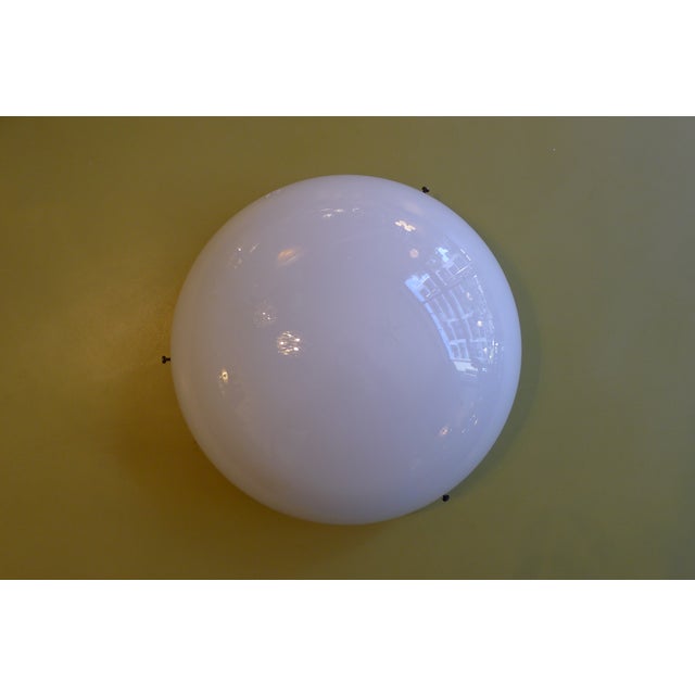 Modernist Glass & Bakelite Model 11303 Ceiling or Wall Lamp from Elektrosvit, 1950s For Sale - Image 11 of 12