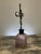Early 21st Century Handmade Crystal Cross Assemblage Sculpture on Pink Glass Bottle For Sale - Image 5 of 7