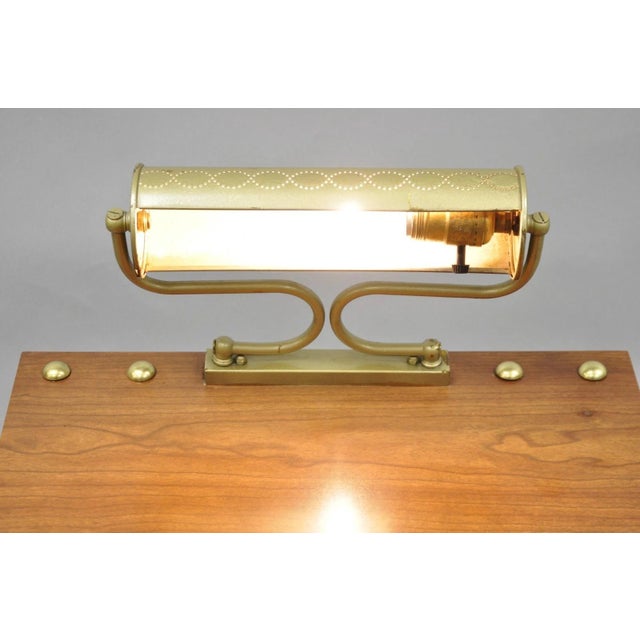 Vintage Victorian Lighted Podium Metal Column Pedestal Base Lectern Book Stand For Sale - Image 11 of 18