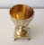 1960s Vintage Indian Brass Footed Chalice For Sale - Image 5 of 7
