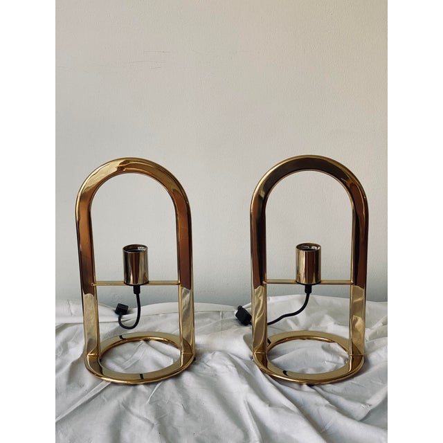 Golden Arco 40 Table Lamp from VD, Germany, Set of 2 For Sale - Image 15 of 15