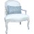 Wood 2 Beautiful Hand Painted Fauteuil Chairs For Sale - Image 7 of 11