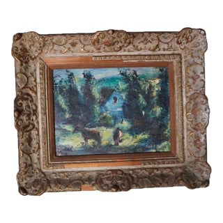 Dan Lutz (1906-1978)- Summer Meadow - Oil on Canvas For Sale