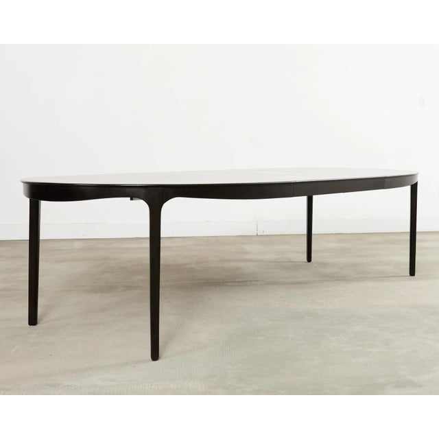 Late 20th Century Barbara Barry for McGuire Oval Extension Dining Table 9.5 Ft For Sale - Image 5 of 18