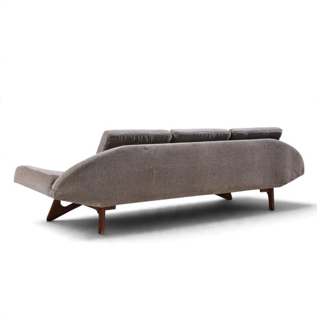 Mid 20th Century Adrian Pearsall for Craft Associates Mid Century Walnut Gondola Sofa For Sale - Image 5 of 9