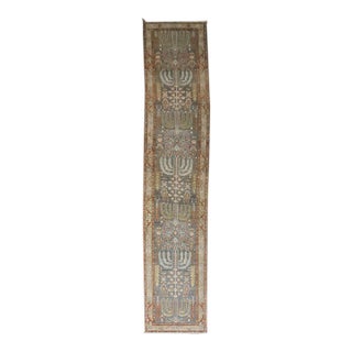 Willow Tree Antique Persian Tabriz Runner - 2'10" x 14'3" For Sale