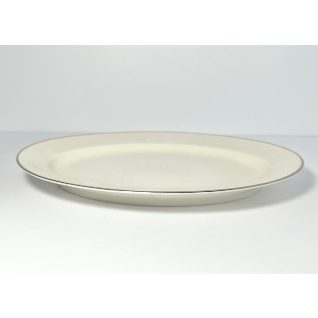 Noritake “Chandon, Platinum” Bone China Dinnerware Hostess Set - 7 pcs For Sale - Image 11 of 12