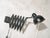 Industrial Black Scissor Wall Lamp with Extendable Harmonica from Adem, Netherlands, 1940s For Sale - Image 12 of 13