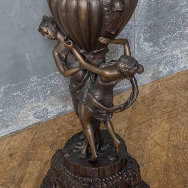 Mid-Century Bronze Plant Stand, 1950s For Sale - Image 6 of 10