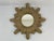 Mid-Century Modern Vintage Mid Century 16.5" Creamy Giltwood Sunburst Wall Mirror For Sale - Image 3 of 18