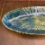 Vintage Blue and Green Serving Bowl - Folk Art Pottery For Sale - Image 4 of 10