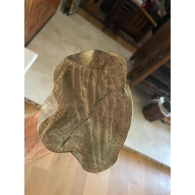 Art Nouveau Style Wood Sculpture Nude Woman & Child For Sale - Image 9 of 10