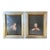 Pair of Framed Japanese Embroidery Art Portraits For Sale