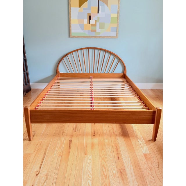 1960s 1960s MCM Danish Teak Platform Bed by Jespersen of Denmark For Sale - Image 5 of 12