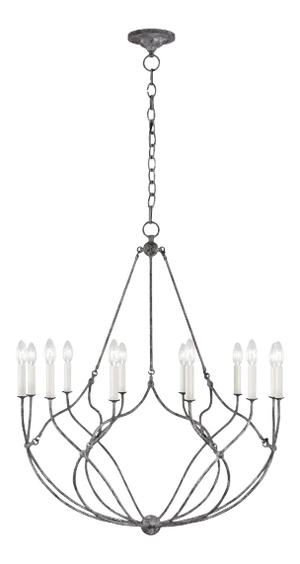 Chapman & Myers by Visual Comfort Studio Richmond Medium Chandelier, Gray