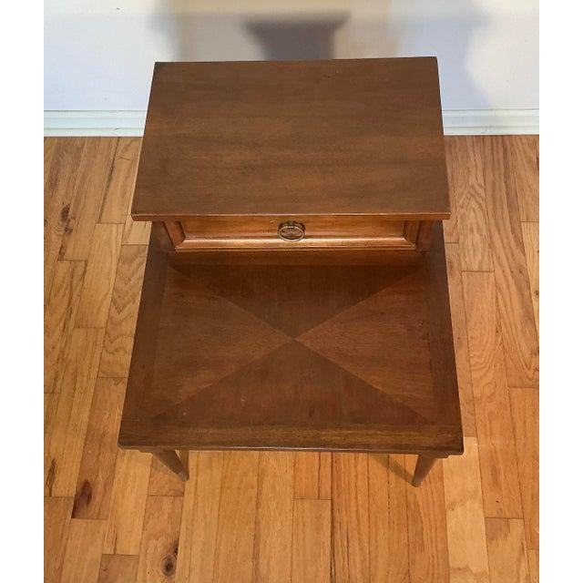 Vintage Inlaid Side Table by American of Martinsville, Circa 1960s For Sale - Image 9 of 12