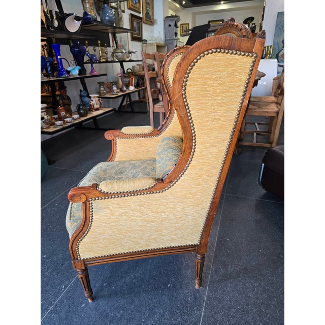 Louis XVI Bergère Armchairs, 19th Century-Early 20th Century, Set of 2 For Sale - Image 15 of 17