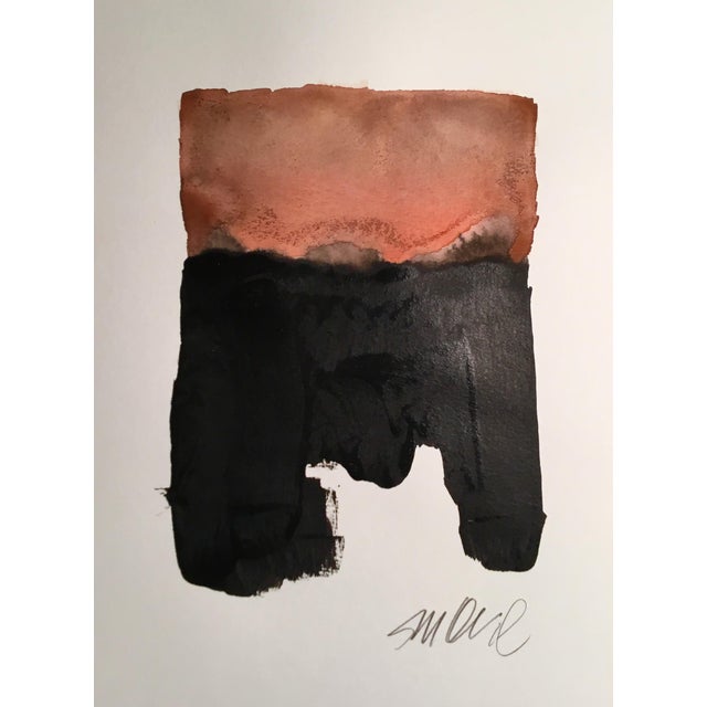 Abstract "Brown Belt" Original Mixed Media Painting For Sale - Image 3 of 3