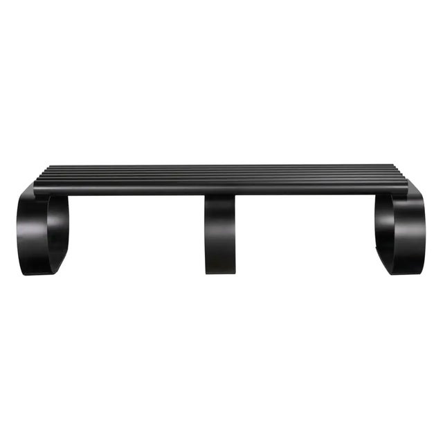 The Satish Bench in Matte Black is a perfect blend of industrial durability and contemporary design. Crafted from robust...