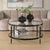 Traditional Chadid Round Glass Coffee Table For Sale - Image 3 of 7