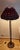 German Art Deco Floor Lamp with Patinated Brass Base and Handmade Flower Shade, 1930s For Sale - Image 3 of 13