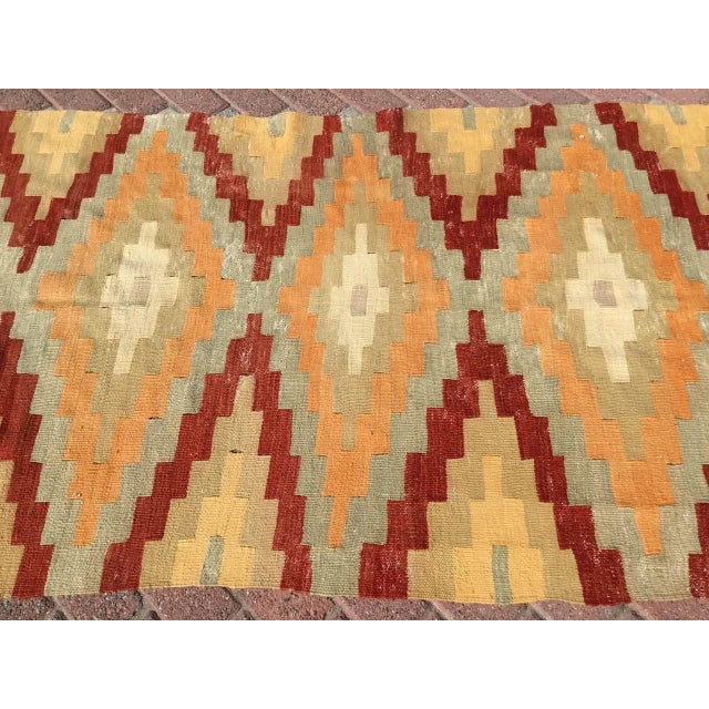 Vintage Turkish Kilim Runner - 43" X 97" For Sale - Image 9 of 11