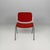 Italian modern red fabric dsc chairs giancarlo piretti anonima castelli, 1970s set of four stackable dsc chairs with...