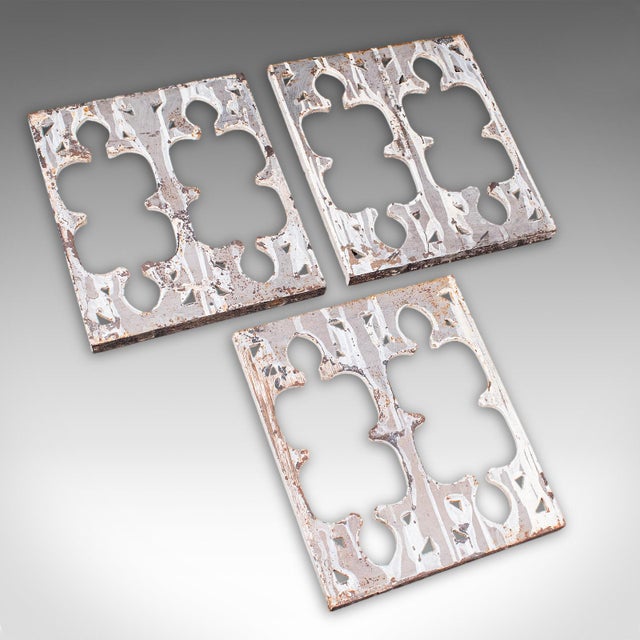 Set of 6 Secret Garden Wall Panels, English, Gothic Tracery Grille, Victorian For Sale - Image 11 of 12