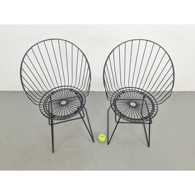 Wire Chair by Cees Braakman for Pastoe, 1950s, Set of 2 For Sale - Image 10 of 16