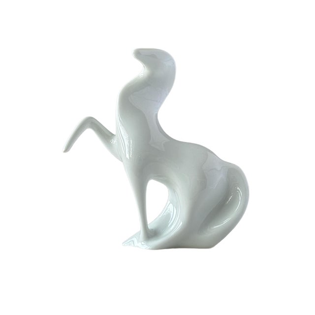 Porcelain Stallion from Lesov, 1960s For Sale - Image 4 of 4