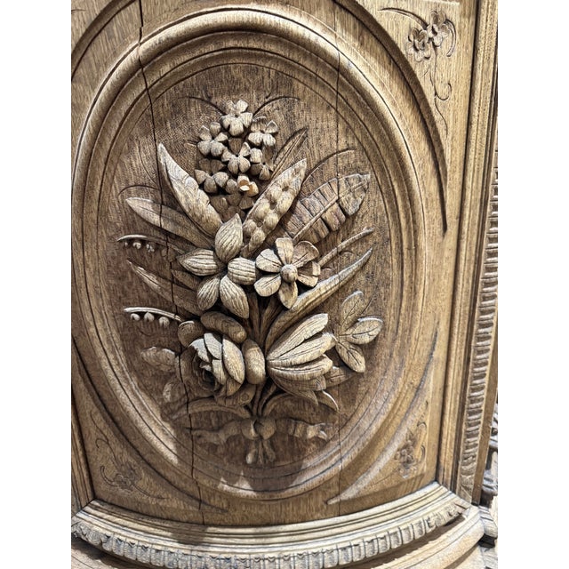 French Oak Hunting Sideboard, 1850s For Sale - Image 9 of 18