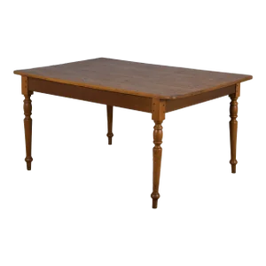Antique Country French Provincial Mixed Wood Farmhouse Table