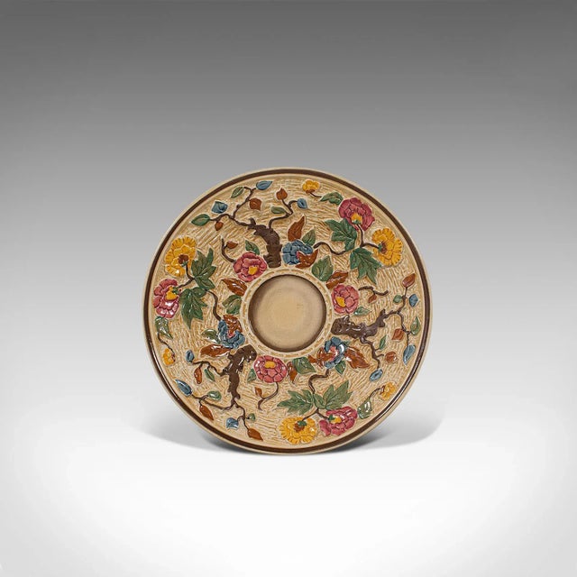 Mid 20th Century Mid Century Ceramic Decorative Serving Plate For Sale - Image 5 of 10