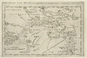 Map of Turkmenistan and Uzbekistan and Afghanistan, 1757