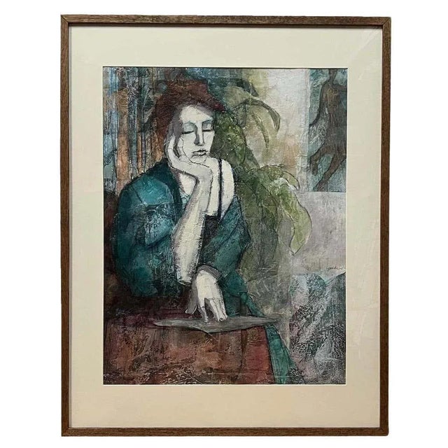 Mixed Media Portrait #1 by Judy Pike For Sale - Image 9 of 9