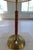 Gray Mid-Century Modern Table Lamp with Brass Base attributed to Ewå Värnamo, 1950s For Sale - Image 8 of 11
