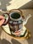 Rose Medallion Chinese Woven Tea Basket With 2 Cups & a Teapot, Antique For Sale - Image 4 of 10