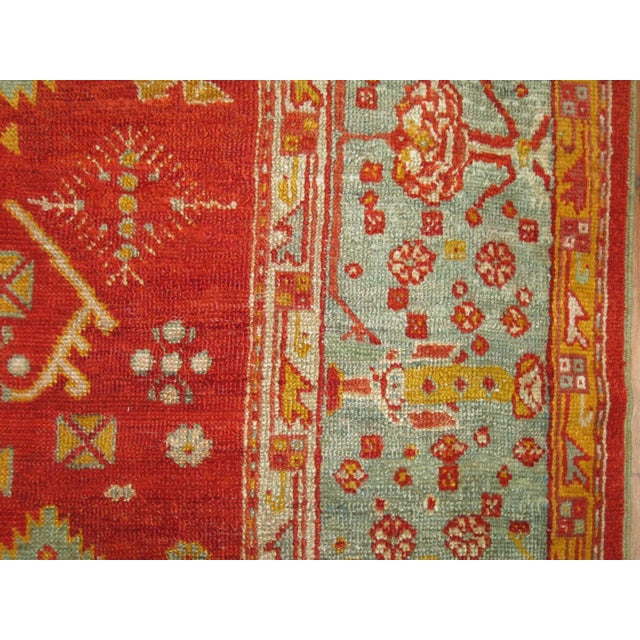 Textile Antique Zabihi Collection Angora Oushak Rug - 8'2" x 9'10" For Sale - Image 7 of 8