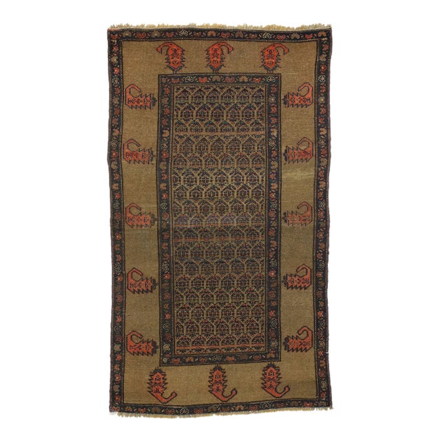 Antique Persian Malayer Rug - 03'10 X 06'08 For Sale