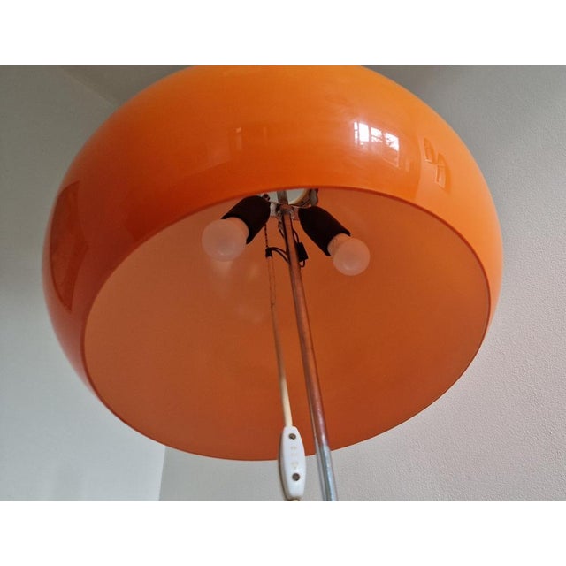 Orange Mid-Century Modern Floor Lamp from Guzzini, 1970s For Sale - Image 8 of 18