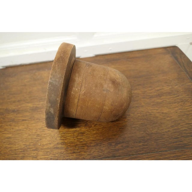 Late 19th Century Belgian Pine Childs Hat Block, Milliners Form, 1890s For Sale - Image 5 of 7